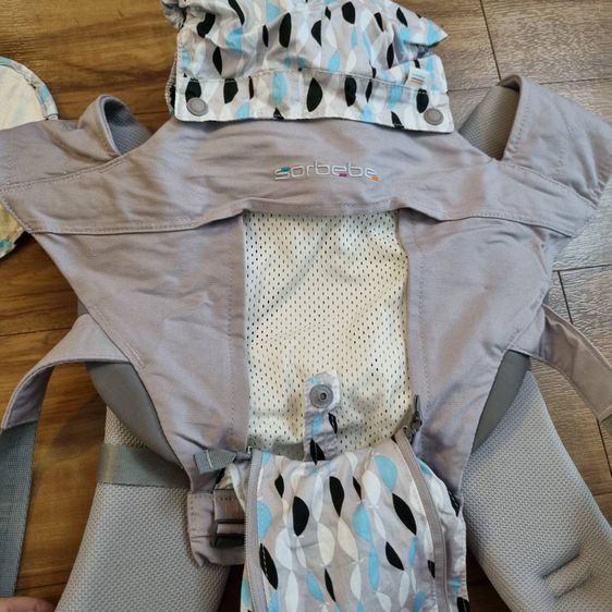 เป้อุ้มเด็ก สีเทา Hipseat by Sorbebe Korea รุ่น Stella ผ้าคอตตอน-ออร์กานิค  รูปที่ 14