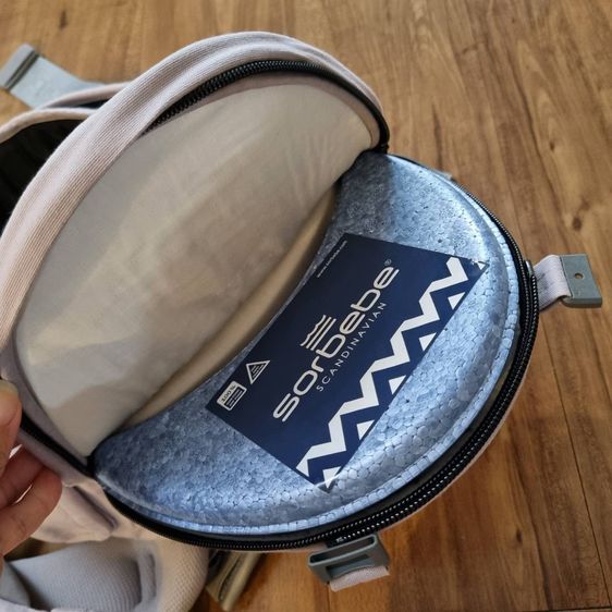 เป้อุ้มเด็ก สีเทา Hipseat by Sorbebe Korea รุ่น Stella ผ้าคอตตอน-ออร์กานิค  รูปที่ 10