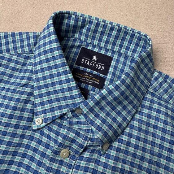 เสื้อเชิ้ต​ Stafford ทรงหล่อ ใหม่มาก Size 16.5  รูปที่ 5