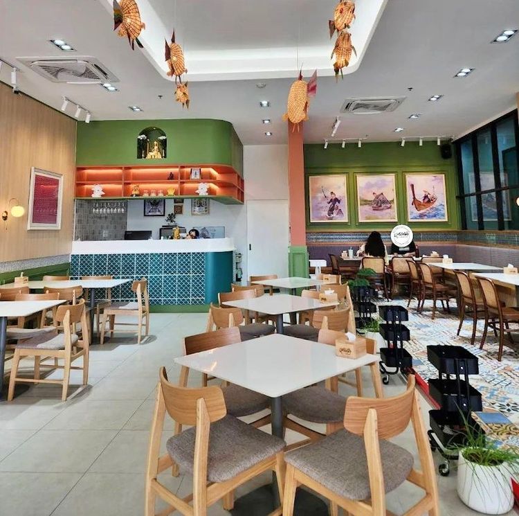 เซ้งร้านอาหารสวยๆ รามคำแหง110 ใกล้รถไฟฟ้า ในโครงการสัมมนากร เพลส ชั้น1ด้านหน้า เด่นชัด จอดรถสะดวก รูปที่ 3