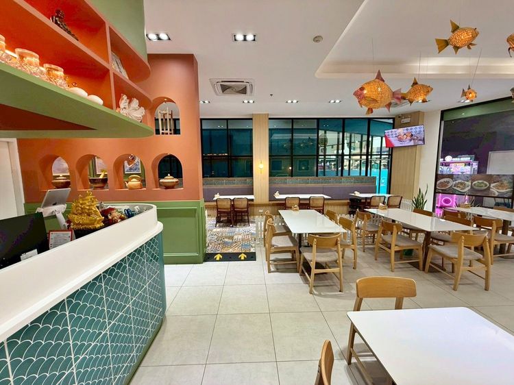 เซ้งร้านอาหารสวยๆ รามคำแหง110 ใกล้รถไฟฟ้า ในโครงการสัมมนากร เพลส ชั้น1ด้านหน้า เด่นชัด จอดรถสะดวก รูปที่ 5