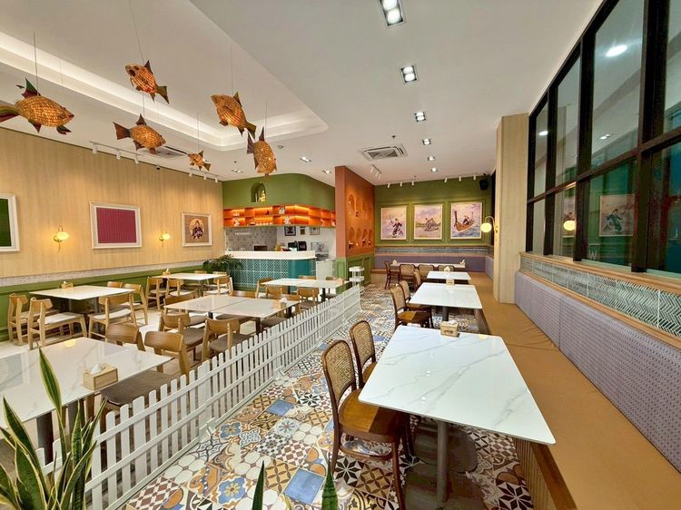 เซ้งร้านอาหารสวยๆ รามคำแหง110 ใกล้รถไฟฟ้า ในโครงการสัมมนากร เพลส ชั้น1ด้านหน้า เด่นชัด จอดรถสะดวก รูปที่ 4