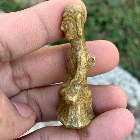 พระงั่งอยุธยา พิมพ์เศรียรโล้นสังวาล2เส้น เครื่องราง รูปที่ 4