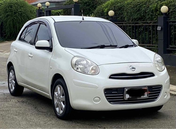 Nissan March 2011 1.2 VL เบนซิน ไม่ติดแก๊ส เกียร์อัตโนมัติ ขาว รูปที่ 2