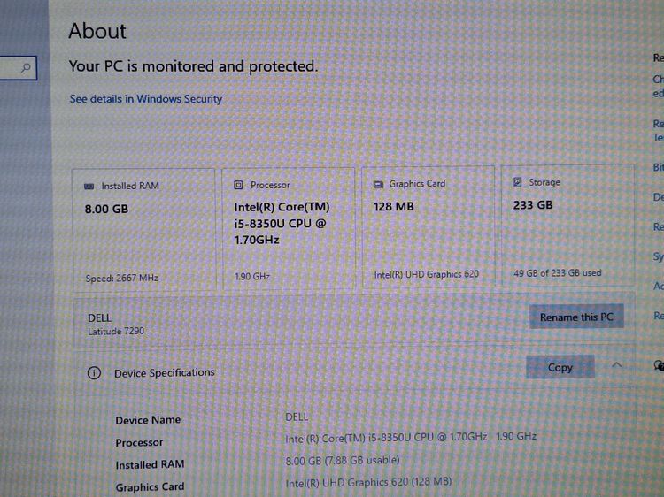 DELL Latitude 7290 สภาพดี รูปที่ 6