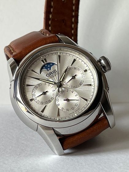 รับเทรด รุ่นท๊อป Oris Complicate Moonphase Automatic สาย 3เส้น รูปที่ 11