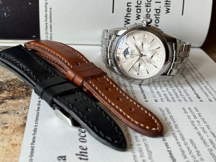 รับเทรด รุ่นท๊อป Oris Complicate Moonphase Automatic สาย 3เส้น รูปที่ 17