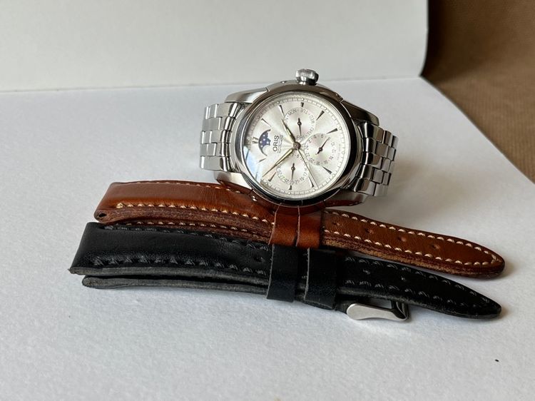 รับเทรด รุ่นท๊อป Oris Complicate Moonphase Automatic สาย 3เส้น รูปที่ 6