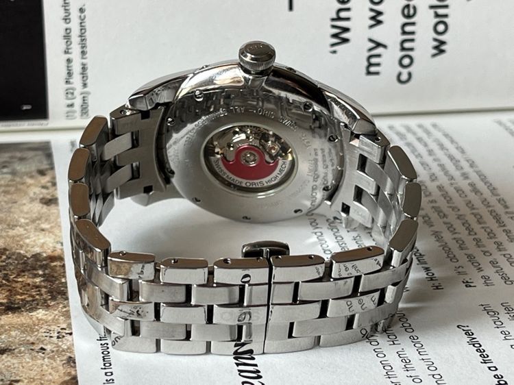 รับเทรด รุ่นท๊อป Oris Complicate Moonphase Automatic สาย 3เส้น รูปที่ 4