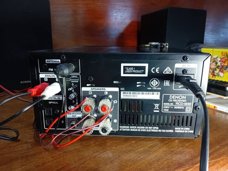 Denon RCD‑M40 (CD Receiver) Stereo Amplifiers Black รูปที่ 11