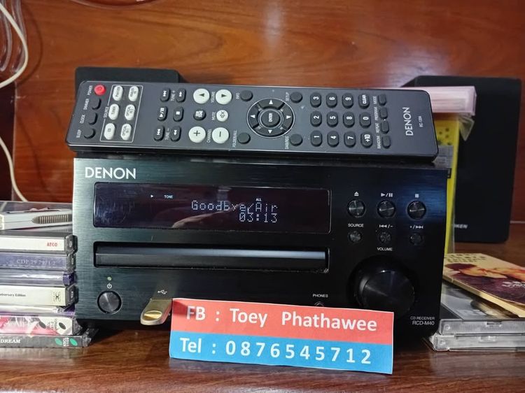 เครื่องเสียงไฮไฟ Denon RCD‑M40 (CD Receiver) Stereo Amplifiers Black