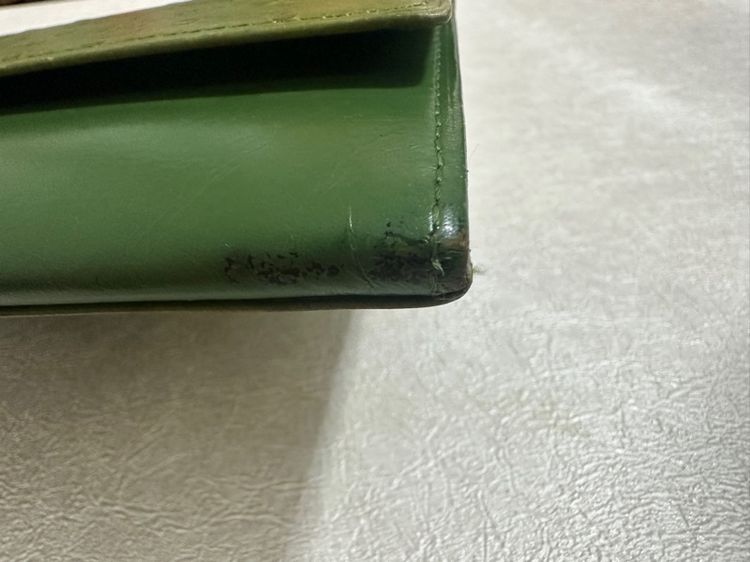 Givenchy Long Wallet กระเป๋าสตางค์ทรงยาว มือสองแท้ สีเขียวเหนี่ยวทรัพย์ รูปที่ 8