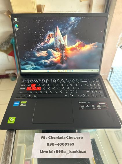 Gaming NB Nitro Lite 16 NL16-71G-576Y i5 4050 R16 SSD512 เหมือนใหม่ ราคาประหยัด ประกันยาว(นิคมลำพูน) รูปที่ 8