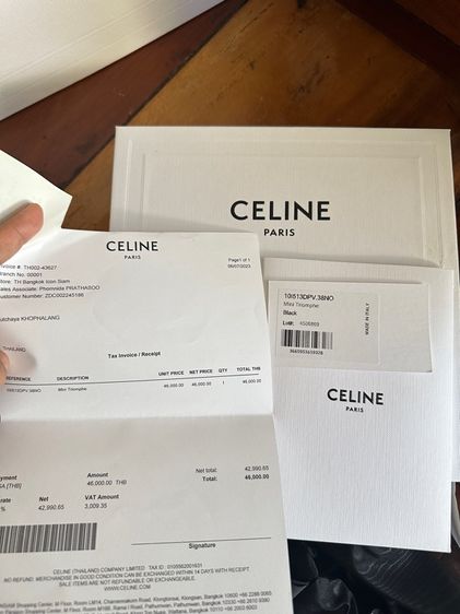 celine mini triomphe รูปที่ 10