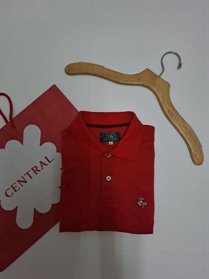 เสื้อยืดคอปกแขนสั้น Polo สีแดง แบรนด์ Santa Barbara‼️ รูปที่ 4
