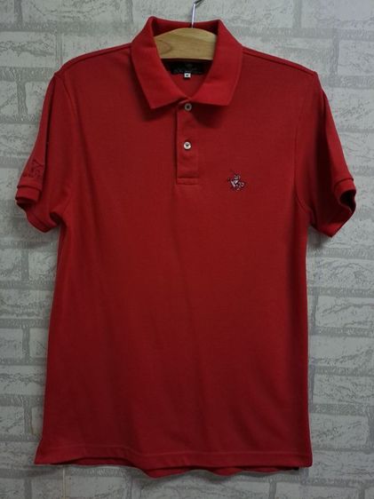 เสื้อยืดคอปกแขนสั้น Polo สีแดง แบรนด์ Santa Barbara‼️ รูปที่ 2
