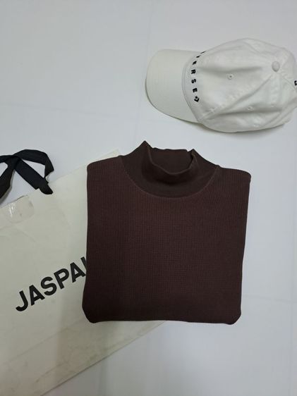 เสื้อยืดคอปีนแขนสั้นจั๊ม สีเลือดนก แบรนด์ Jaspal‼️ รูปที่ 4