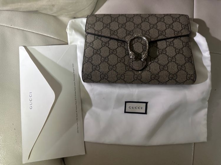 หญิง อื่นๆ หนังแท้ GUCCI DIONYSUS WALLET ON CHAIN - GG