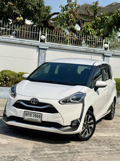 Toyota Sienta 2019 1.5 V Utility-car เบนซิน ไม่ติดแก๊ส เกียร์อัตโนมัติ ขาว รูปที่ 2
