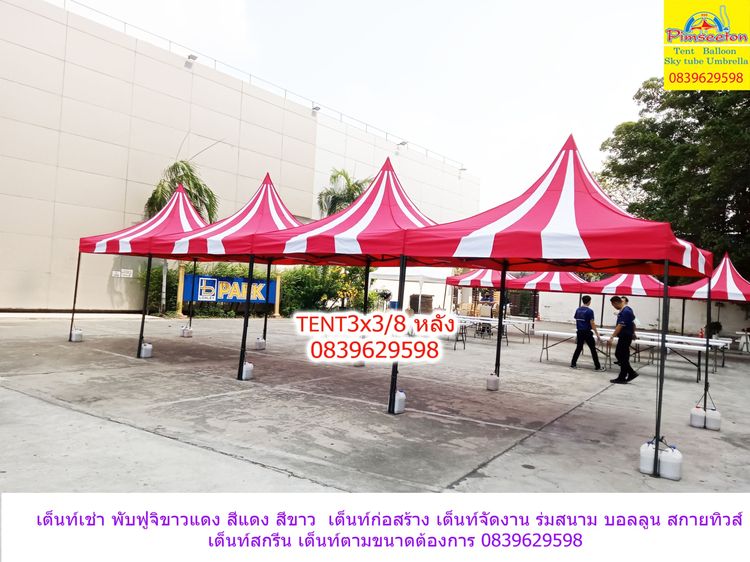 เต็นทพับเช่าแฟนซีขาวแดงพับ รูปที่ 14