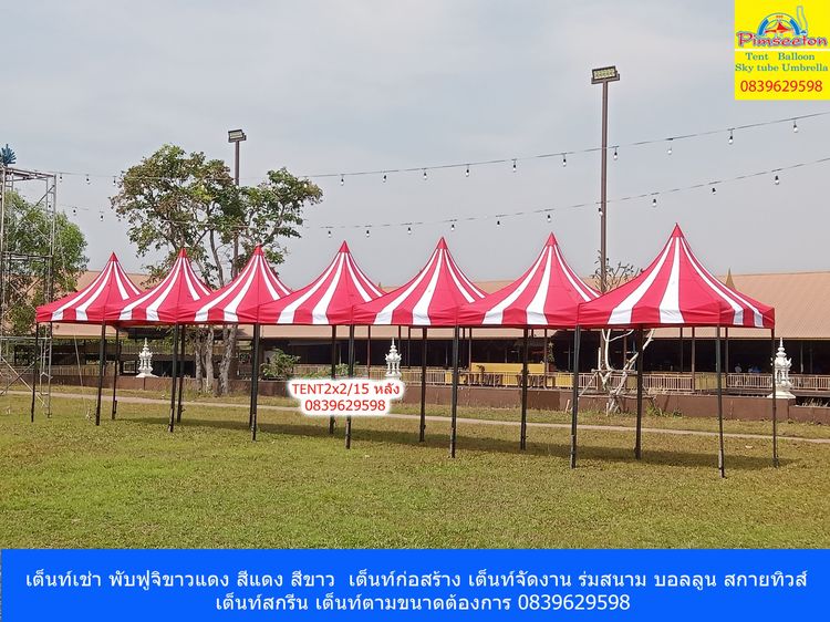 เต็นทพับเช่าแฟนซีขาวแดงพับ รูปที่ 8