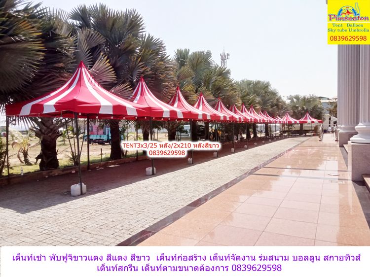 เต็นทพับเช่าแฟนซีขาวแดงพับ รูปที่ 11