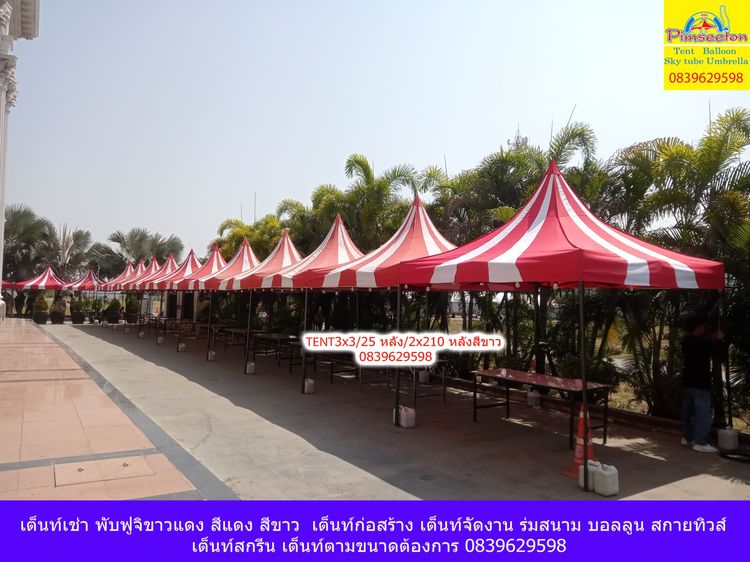 เต็นทพับเช่าแฟนซีขาวแดงพับ รูปที่ 12