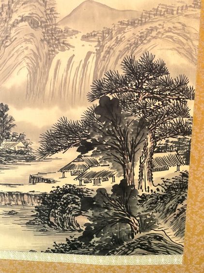 ภาพวาด  ทิวทัศ เขาไม้ เก่าสะสม รูปที่ 7