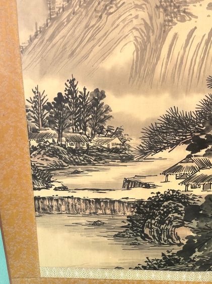 ภาพวาด  ทิวทัศ เขาไม้ เก่าสะสม รูปที่ 8