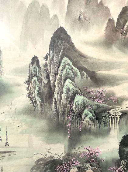 ภาพวาด  ทิวทัศ เขาไม้ เก่าสะสม รูปที่ 11