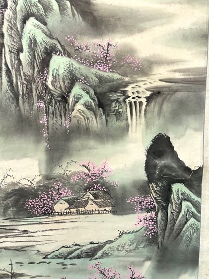 ภาพวาด  ทิวทัศ เขาไม้ เก่าสะสม รูปที่ 10