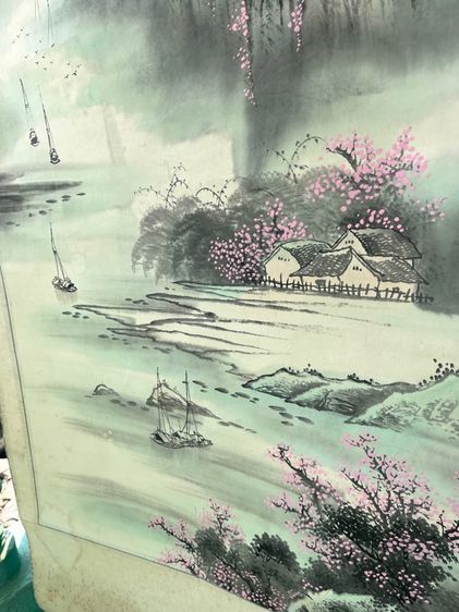 ภาพวาด  ทิวทัศ เขาไม้ เก่าสะสม รูปที่ 16