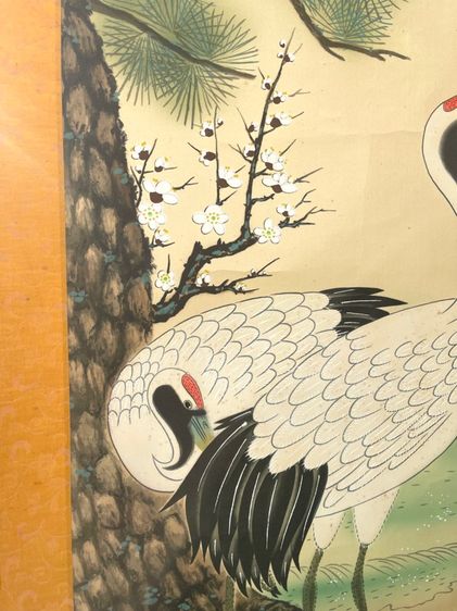 ภาพวาด นกกระเรียนคู่ เก่าสะสม รูปที่ 11