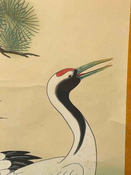 ภาพวาด นกกระเรียนคู่ เก่าสะสม รูปที่ 7