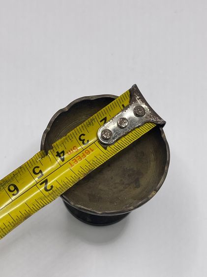 พาน ทองเหลืองจิ๋ว โบราณ เก่าสะสมC1 รูปที่ 5