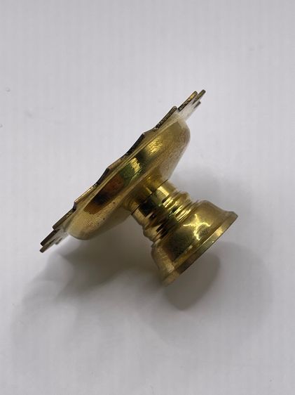 พาน ทองเหลืองจิ๋ว โบราณ เก่าสะสม รูปที่ 4