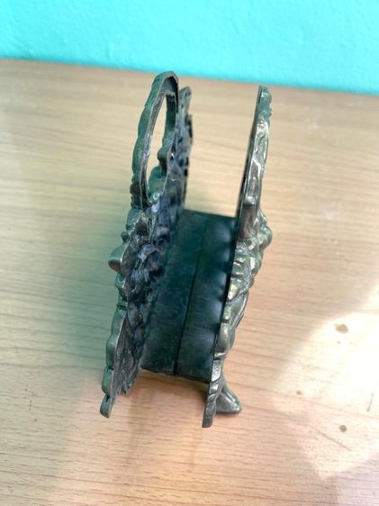 ที่ใส่กระดาษ ลายเถาองุ่น ซิลเวอร์ เพลต งานนอกเก่าสะสม รูปที่ 5