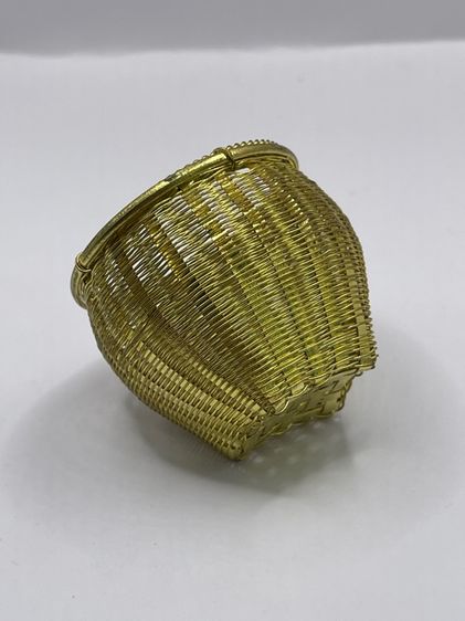 ตะกร้า กระบุง ทองเหลืองจิ๋ว เก่าสะสม รูปที่ 8