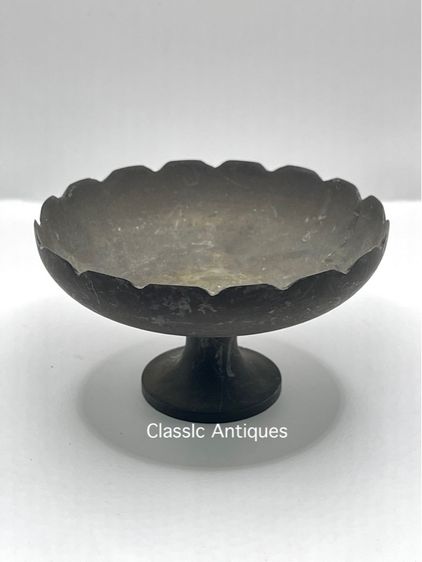 พาน ทองเหลืองโบราณ เก่าสะสม