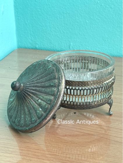 กระปุก ซิลเวอร์ เพลต งานนอกเก่าสะสม รูปที่ 2