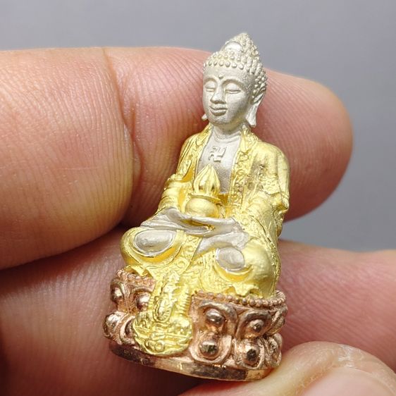 พระกริ่งยูไลฮุก กาญจนาภิเษก เนื้อเงินสามกษัตริย์ โครงการพัฒนาบูรณะพระอุโบสถ วัดแก้วแจ่มฟ้า พ.ศ.2539 สภาพสวยๆ รูปที่ 5