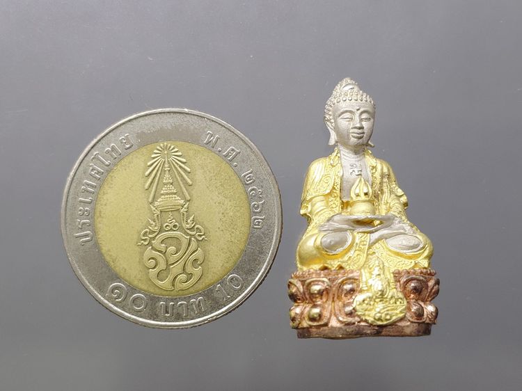 พระกริ่งยูไลฮุก กาญจนาภิเษก เนื้อเงินสามกษัตริย์ โครงการพัฒนาบูรณะพระอุโบสถ วัดแก้วแจ่มฟ้า พ.ศ.2539 สภาพสวยๆ รูปที่ 8