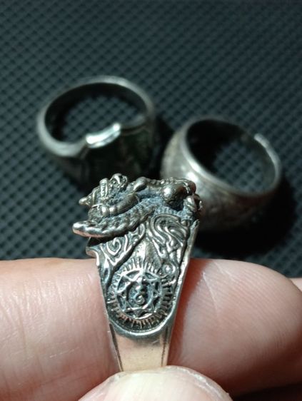แหวนเนื้อเงินแท้เก่าโบราณขายเหมา 3 วง 2,550- รูปที่ 14