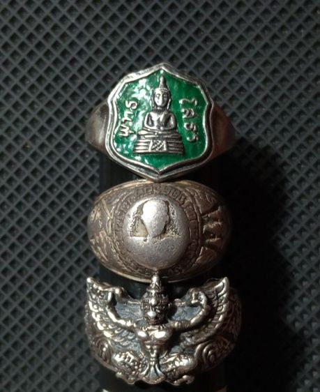 แหวนเนื้อเงินแท้เก่าโบราณขายเหมา 3 วง 2,550- รูปที่ 10