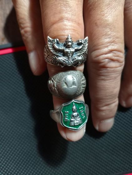 แหวนเนื้อเงินแท้เก่าโบราณขายเหมา 3 วง 2,550- รูปที่ 5