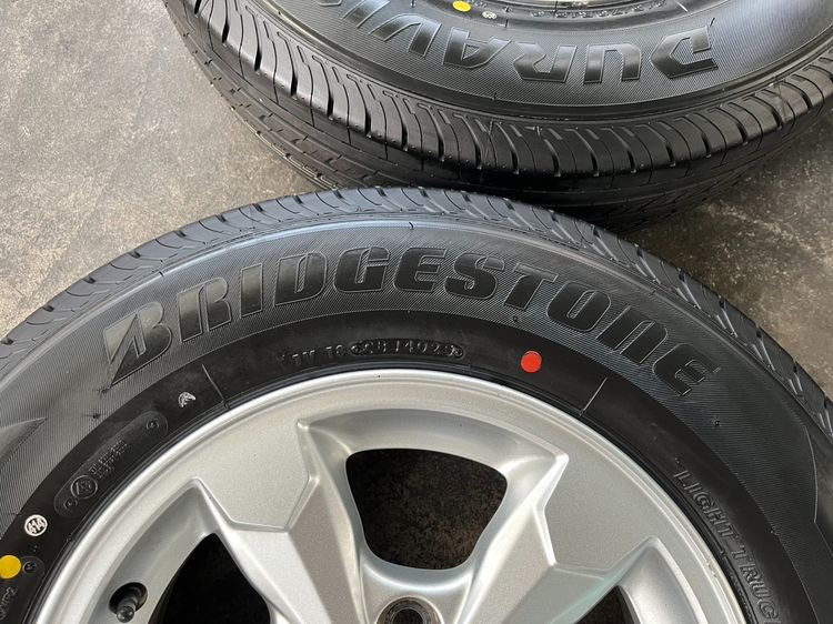 ✨ล้อแม็ก 5รู114✨Mitsu Triton ขอบ 15 พร้อมยางใหม่💯215-70-15 Bridgestone💥ปลายปี 25💥 รูปที่ 6