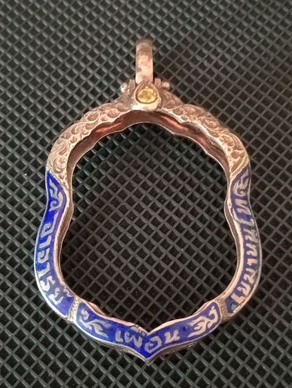 เนื้อเงินแท้ลงยาลายนูนเก่าโบราณงานสั่งทำสภาพเยี่ยม รูปที่ 10