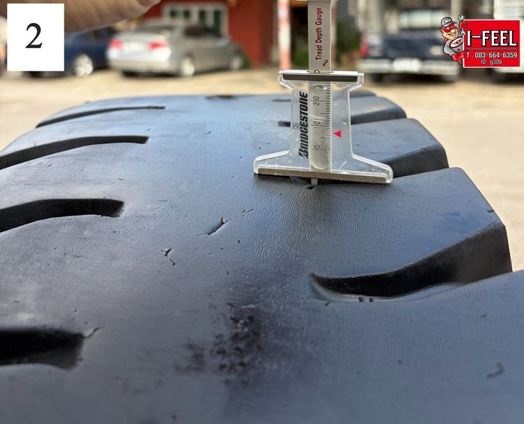 ยางผ้าใบ มือ2 มี 3เส้น 1100r20 Bridgestone ปีผลิต 2022 ไม่มียางในรองคอ รูปที่ 8