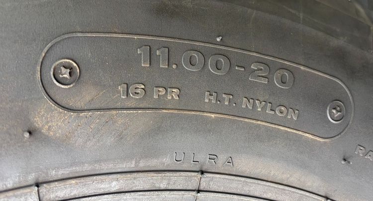 ยางผ้าใบ มือ2 มี 3เส้น 1100r20 Bridgestone ปีผลิต 2022 ไม่มียางในรองคอ รูปที่ 5