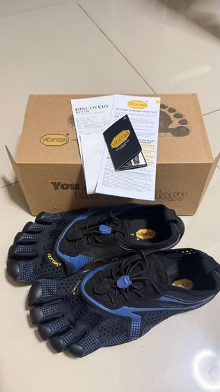 Vibram VRun Mens Black Blue